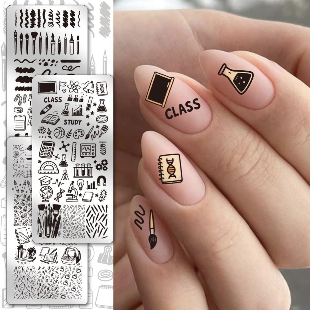 3pcs Stationery Nail Stamping  - Stationery Books review and price