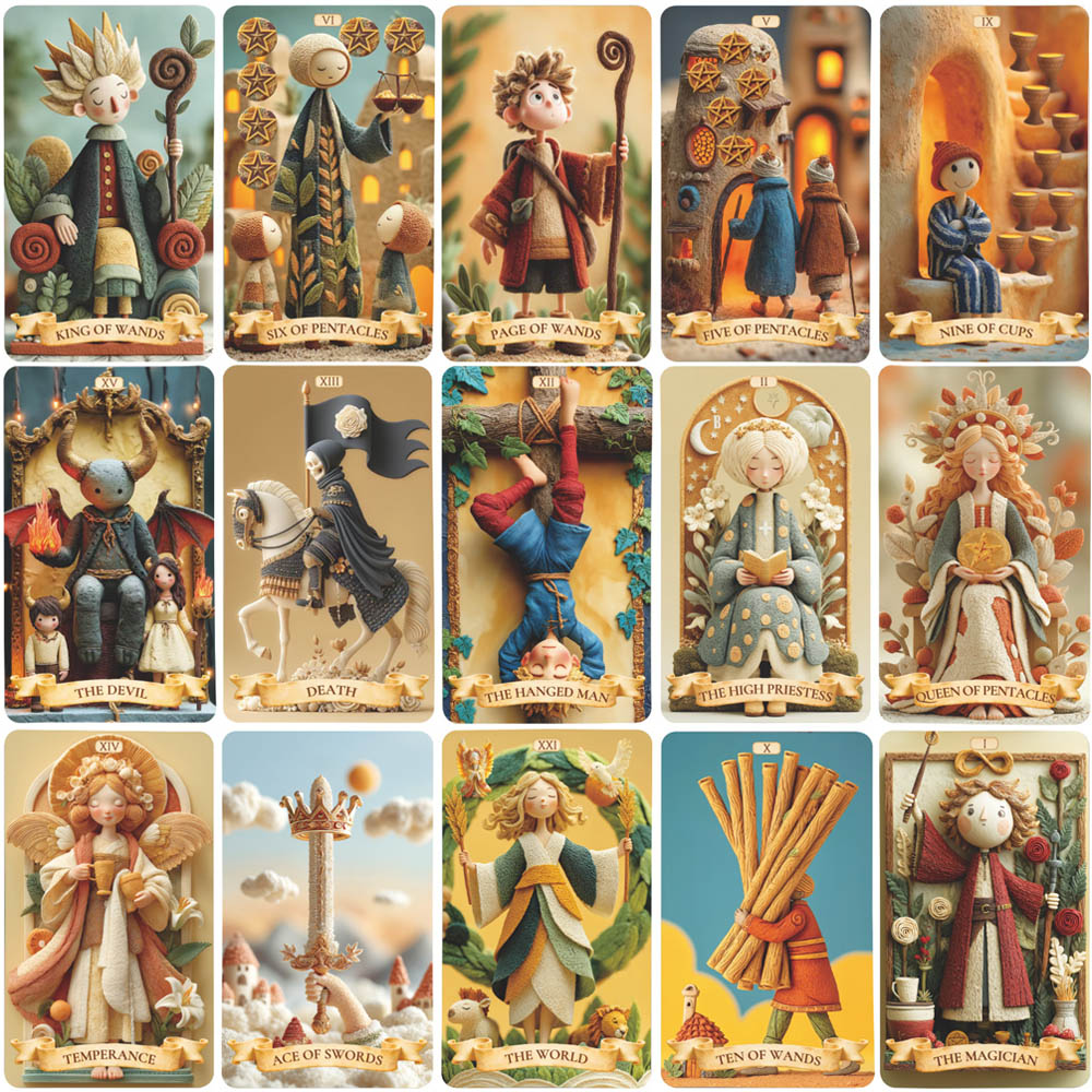 78 Tarot Cards Set, 13x8 Cm Th - Tarot Deck With Guidebook review and price