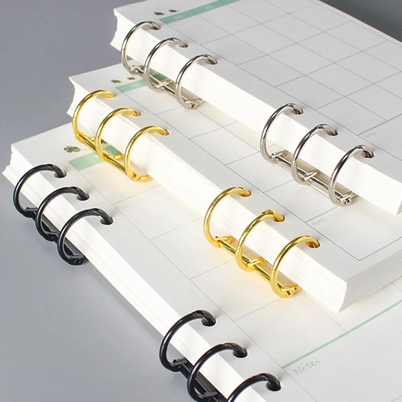 2pcs/set Metal Book Rings File - Stationery Books review and price