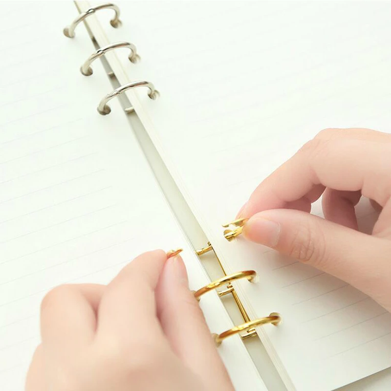 2pcs/set Metal Book Rings File - Stationery Books review and price