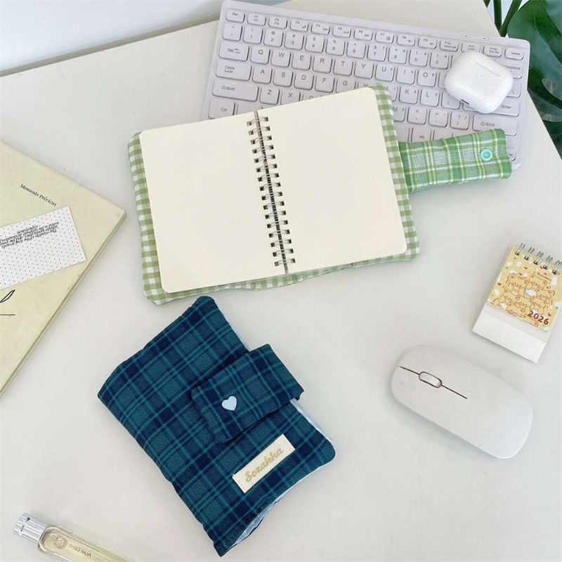 Green White Gingham Hand-journ - Stationery Books review and price