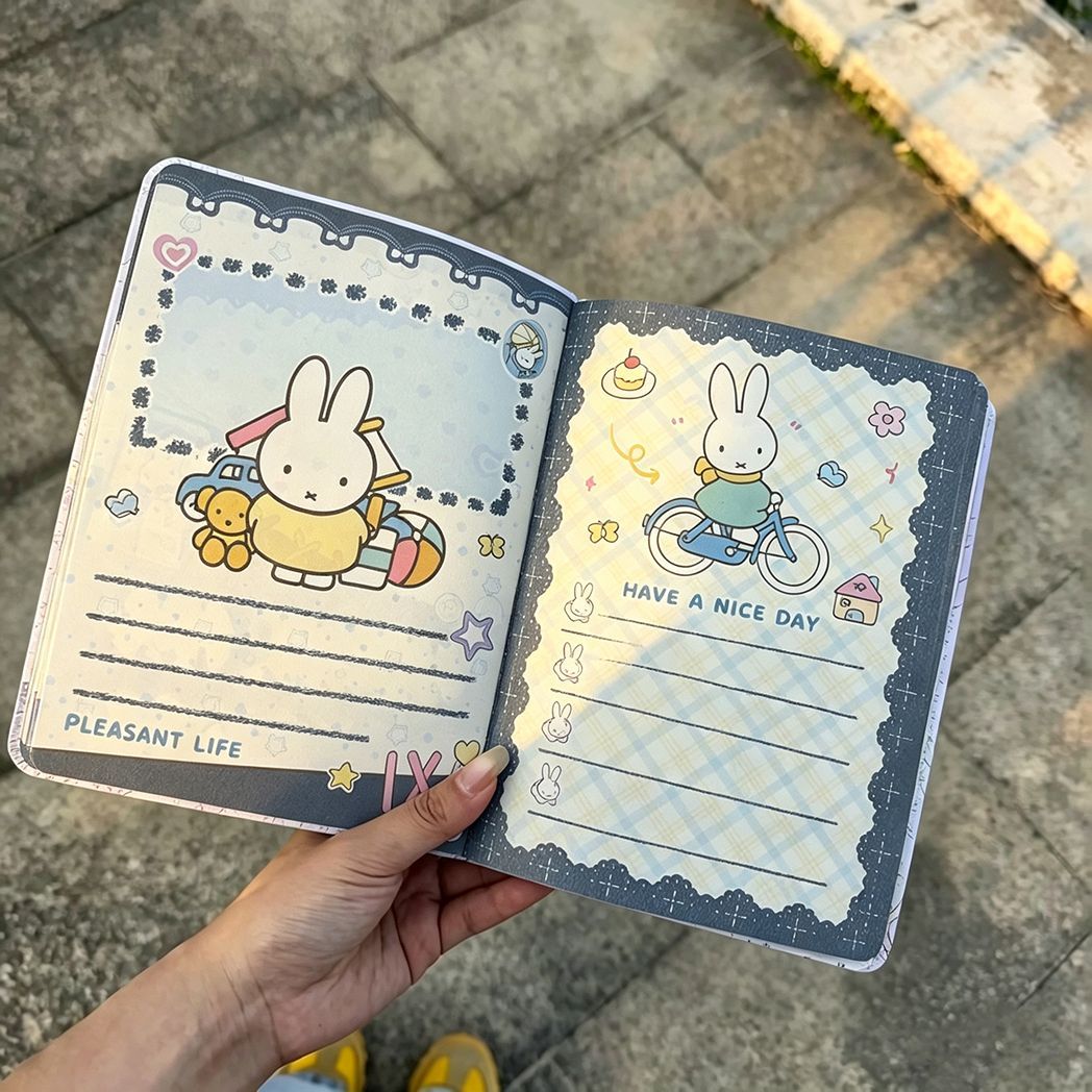 Vintage Denim Miffy Rabbit Lea - Vintage Leather Journal Notebook review and price