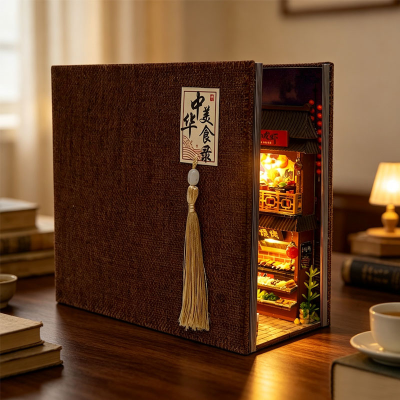 Diy Book Nook Doll House Minia - Diy Wooden Book Nook Kit Shelf Insert review and price