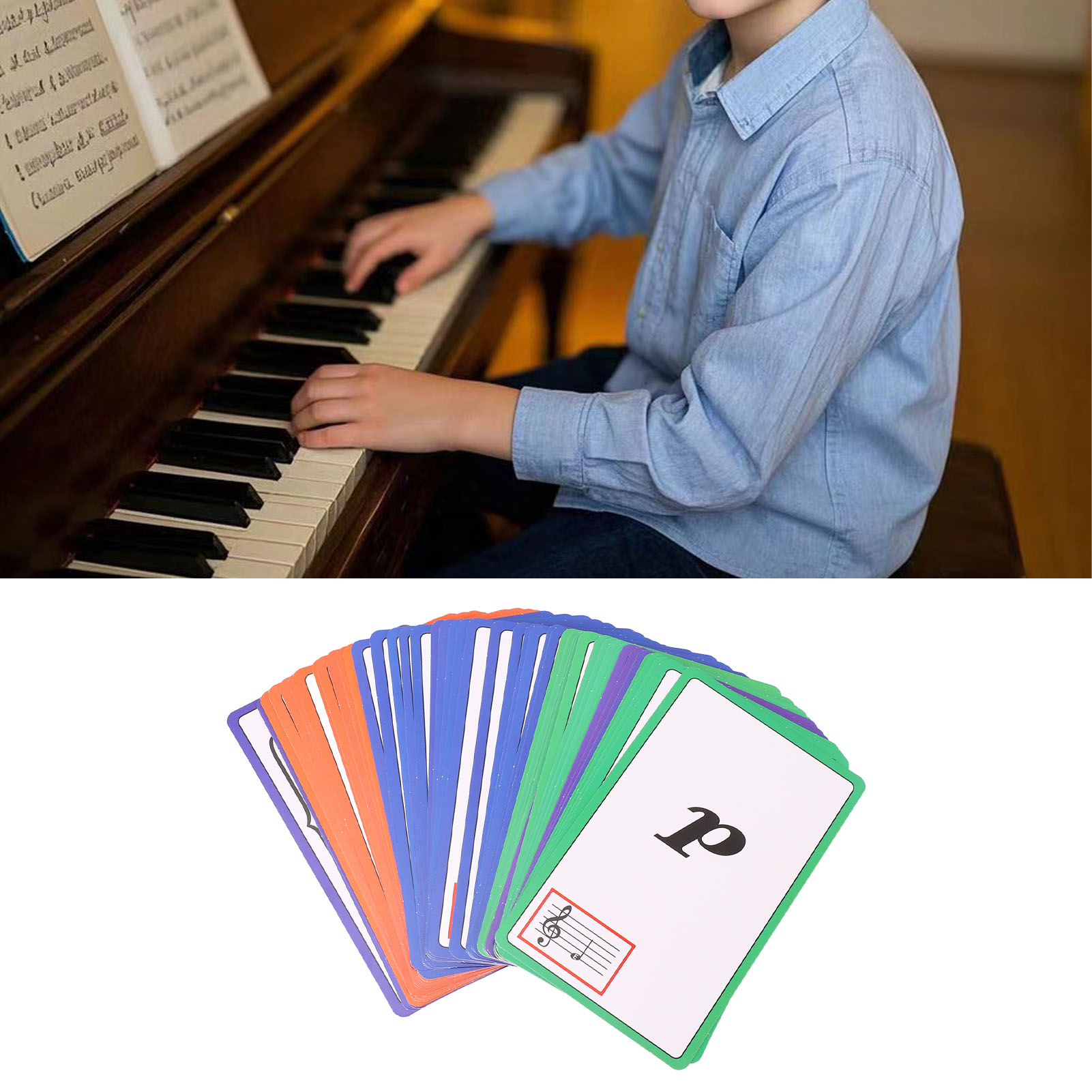 Music Flash Cards Color Coded  - Blank Sheet Music Notebook review and price
