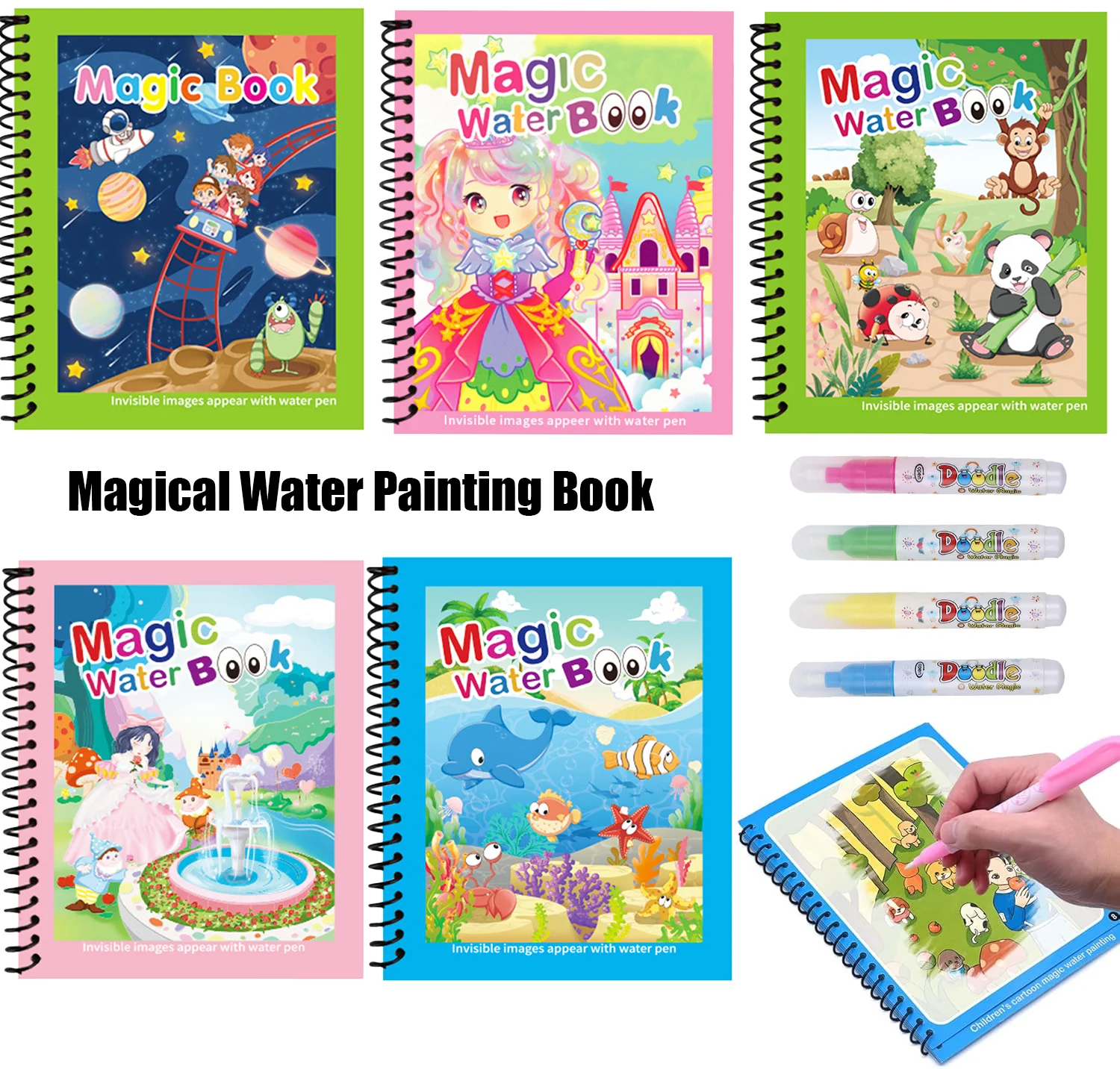 Reusable Painting Book Montess - Reusable Water Magic Coloring Book review and price