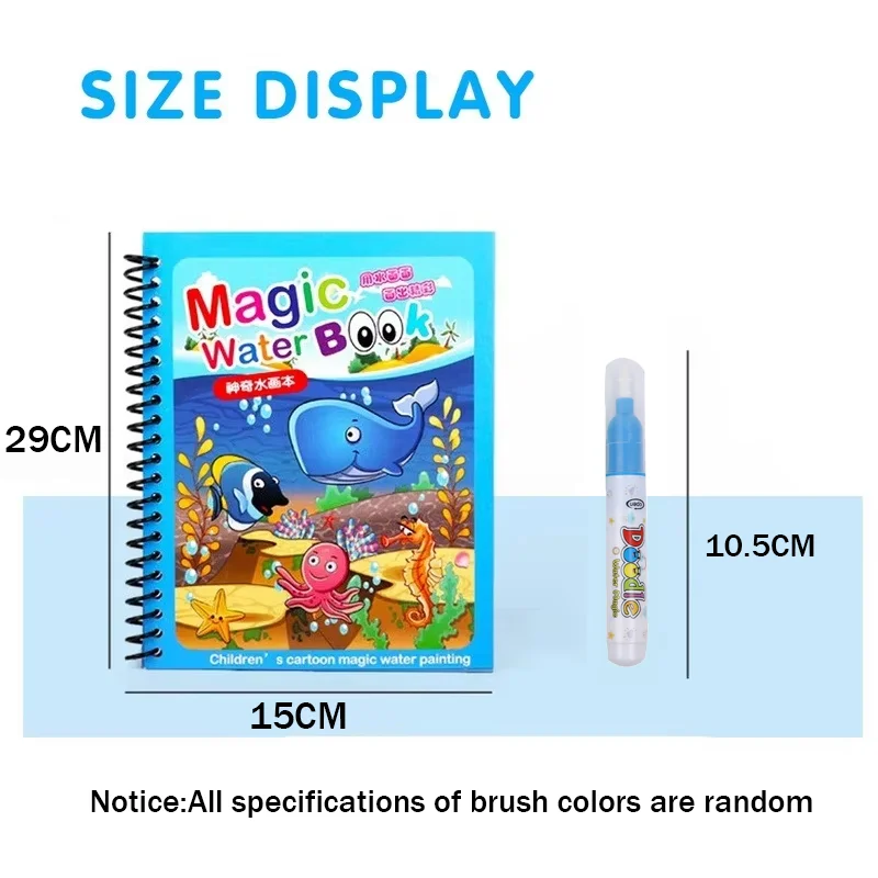Reusable Painting Book Montess - Reusable Water Magic Coloring Book review and price