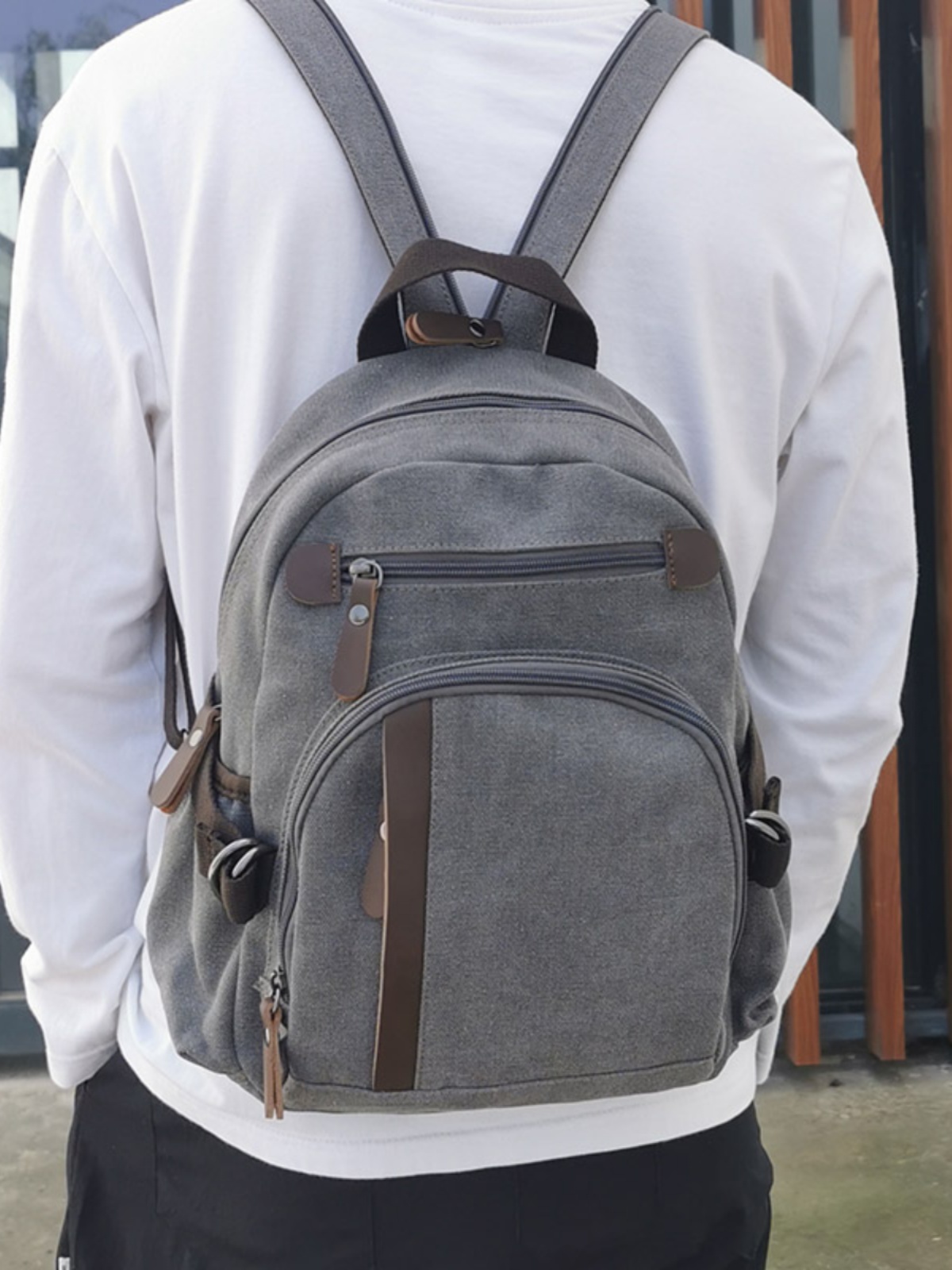 Small Canvas Backpack Leisure  - Books review and price