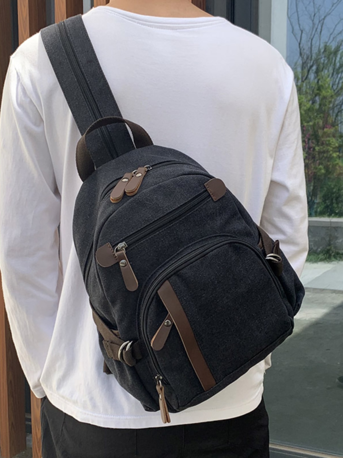 Small Canvas Backpack Leisure  - Books review and price