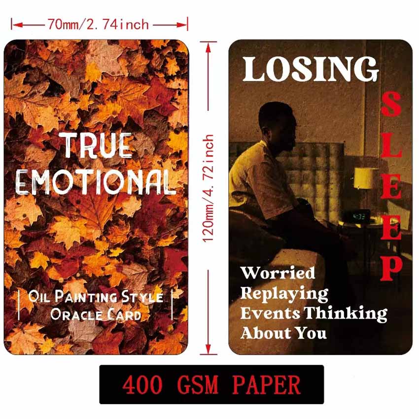 12x7 cm True Emotional Oracle  - Tarot Deck With Guidebook review and price