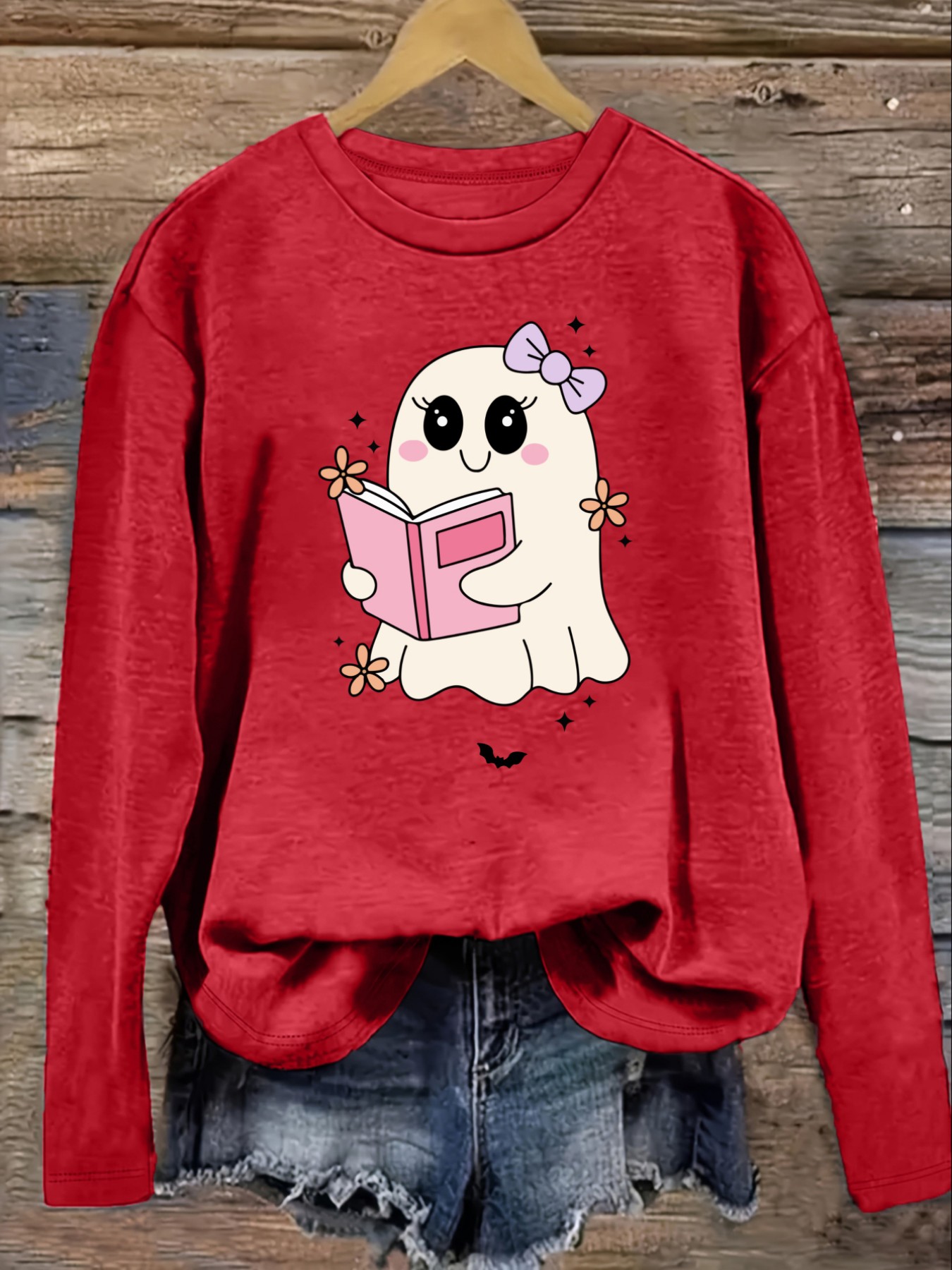 Women's Casual Long Sleeve Cre - Books review and price