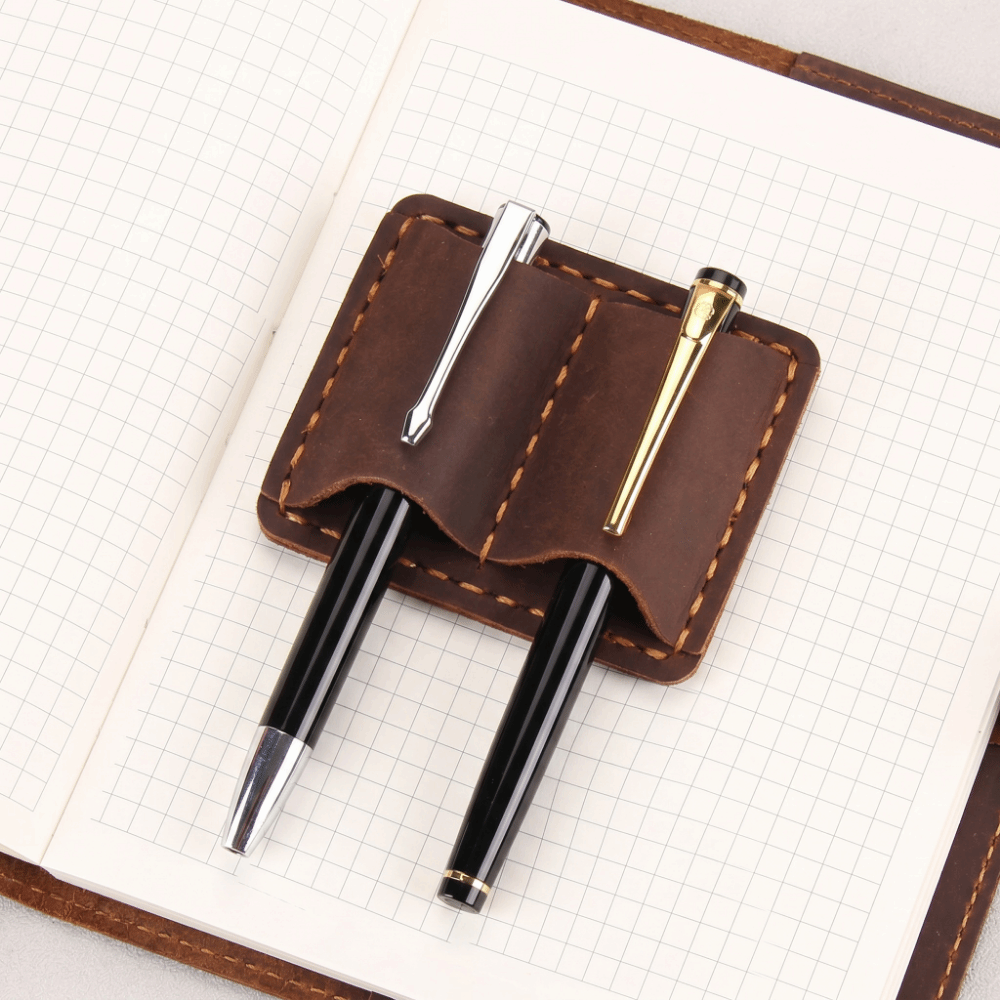 Double Vintage Leather Pen Loo - Vintage Leather Journal Notebook review and price