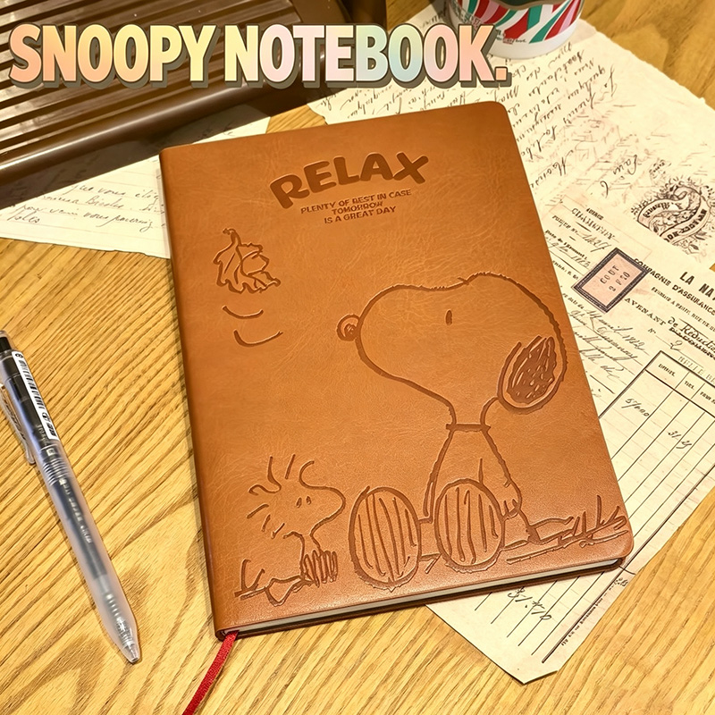 Vintage Snoopy A5 Leather Note - Vintage Leather Journal Notebook review and price